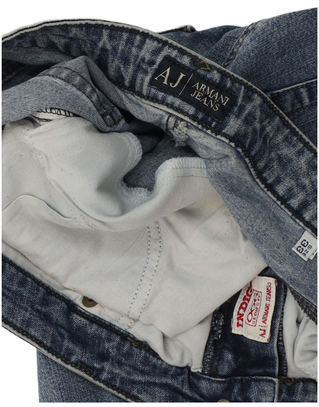 Calça Jeans Slim Feminina Armani W33 L28 Azul