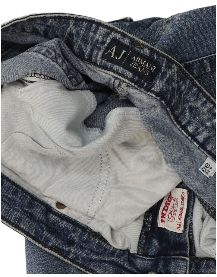 Calça Jeans Slim Feminina Armani W33 L28 Azul