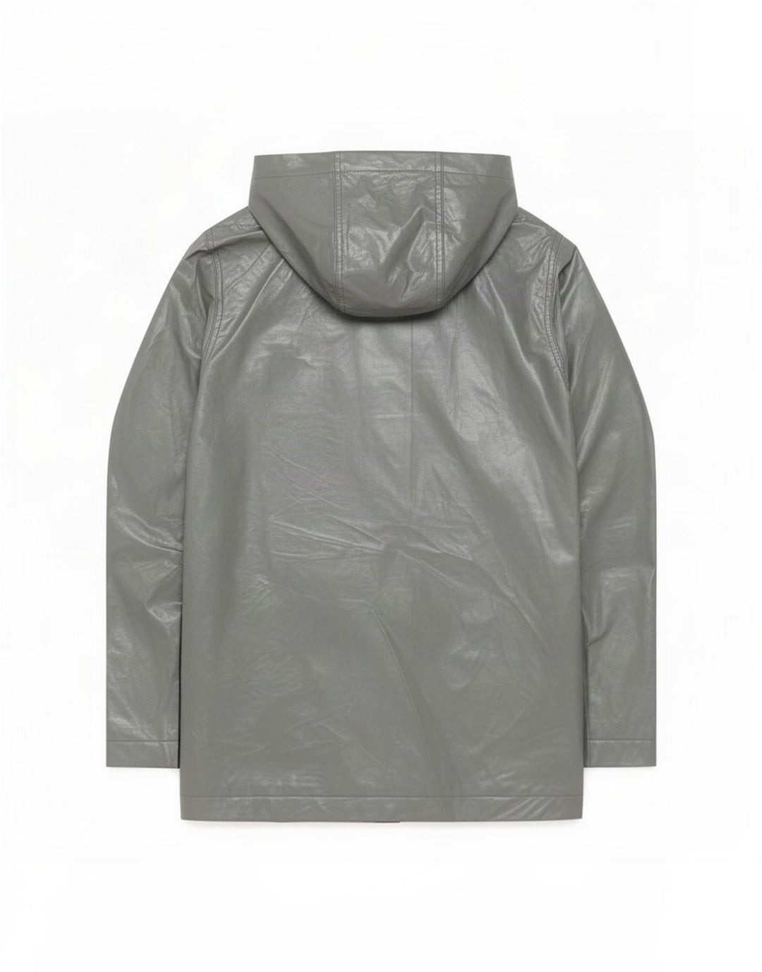 Jaqueta de chuva com capuz feminina Topshop UK 8 poliéster cinza pequeno