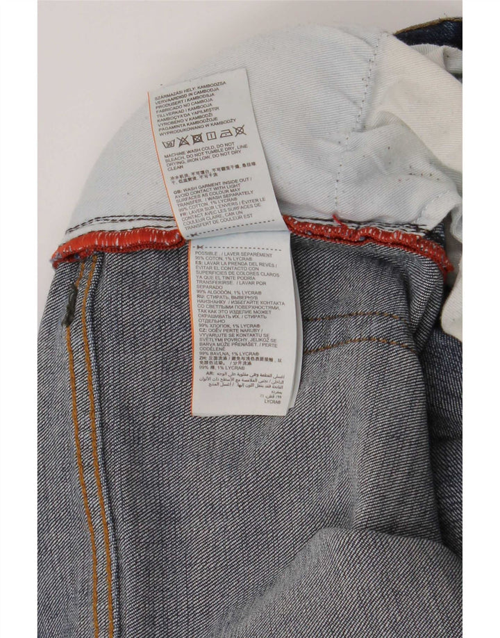 Jeans retos masculinos Superdry W34 L30 algodão azul