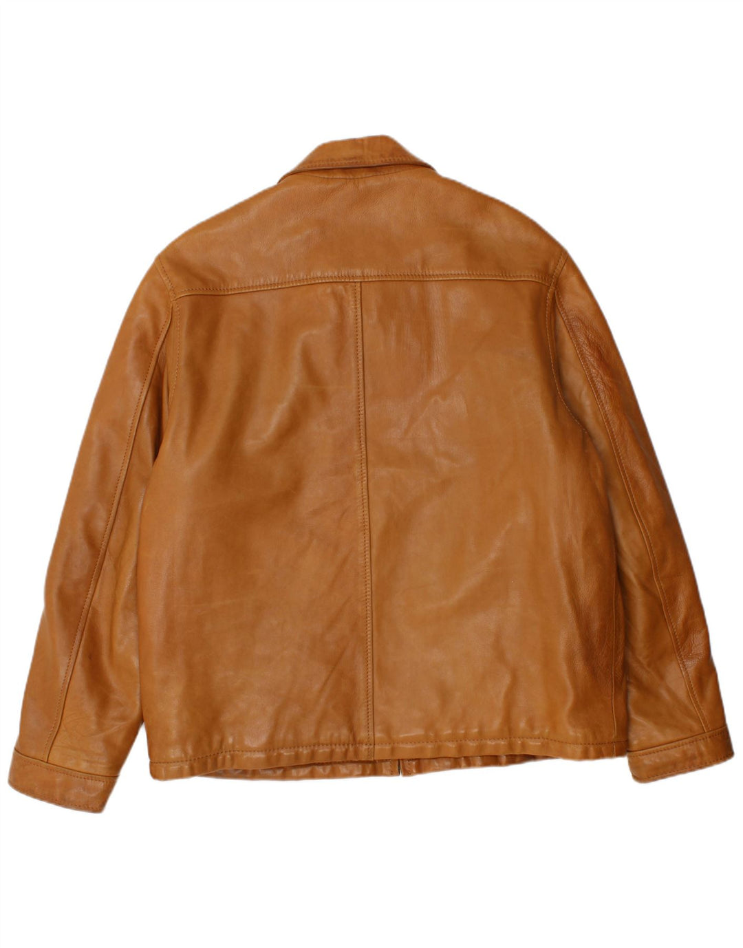 Jaqueta de couro masculina vintage Reino Unido 40 grande couro marrom