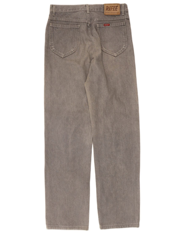 Rifle Masculino Jeans Reto W30 L31 Algodão Cinza
