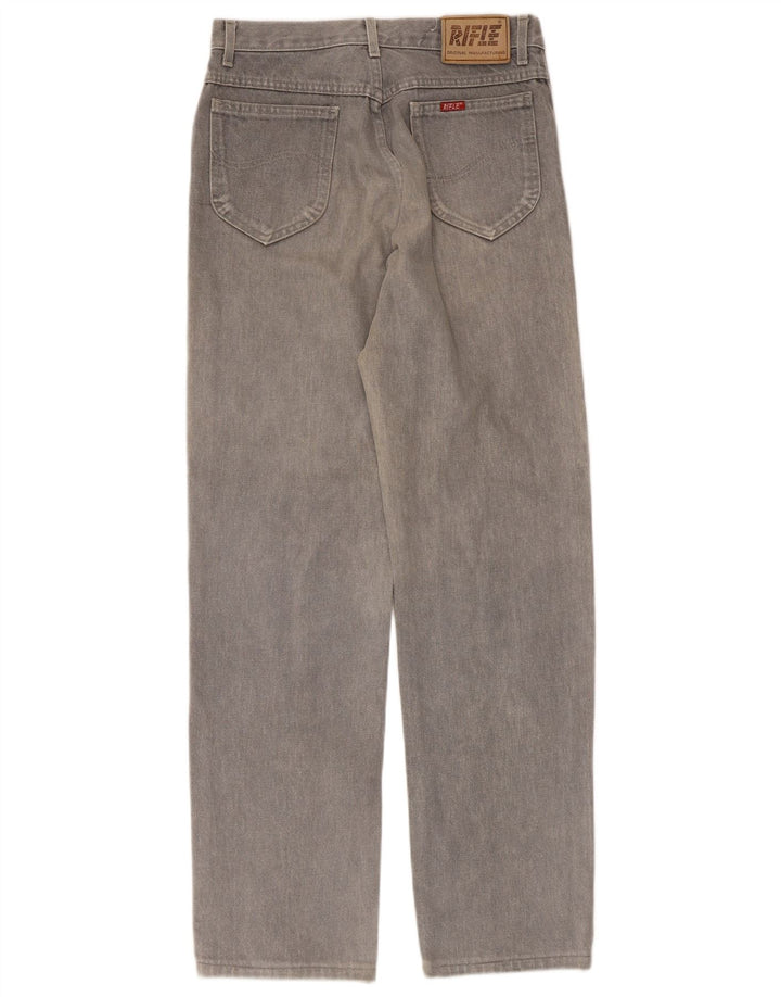 Rifle Masculino Jeans Reto W30 L31 Algodão Cinza