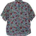 Camisa Mac Fashion Masculina Manga Curta Pequena Floral Multicolorida