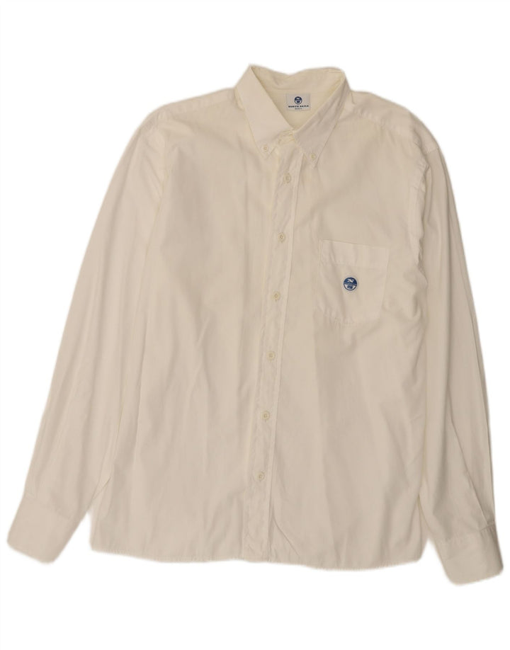 Camisa masculina North Sails grande algodão branco