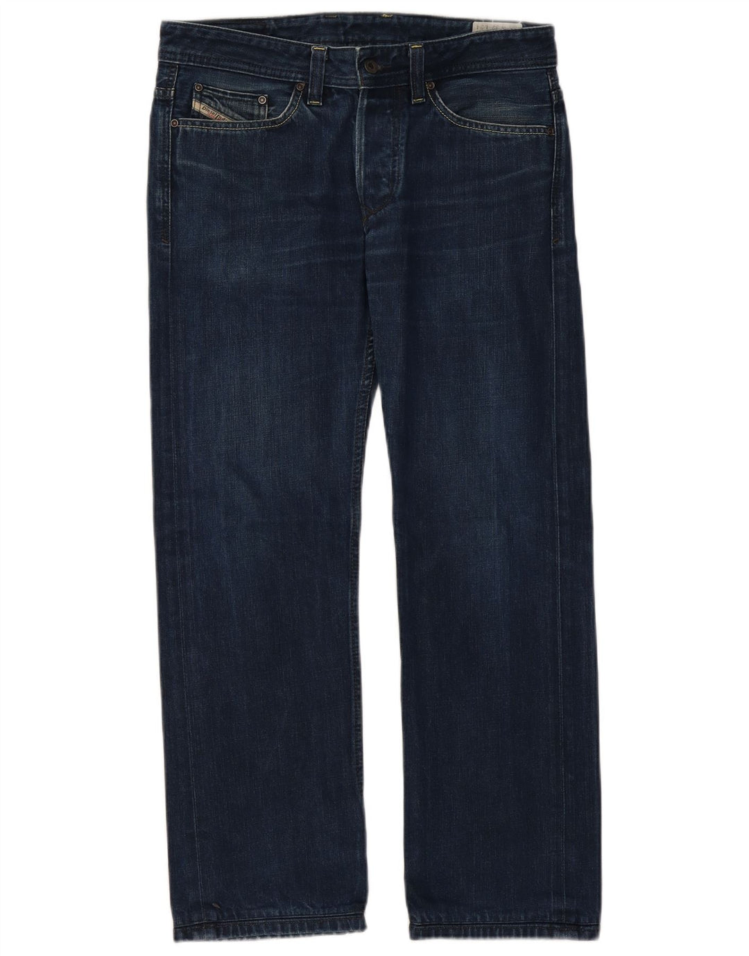 Diesel Feminino Viker Back Straight Jeans W32 L30 Azul Algodão