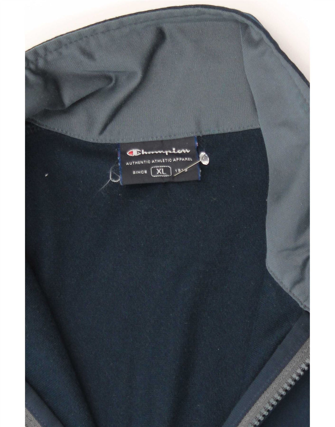 Champion Mens Treino Top Jaqueta XL Azul Marinho Colourblock Poliéster