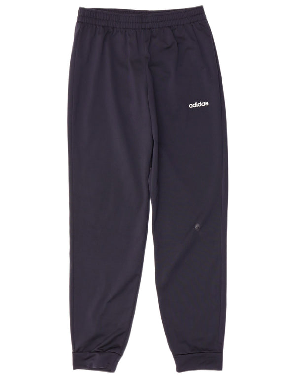 Adidas meninos calças de treino joggers 13-14 anos azul marinho poliéster