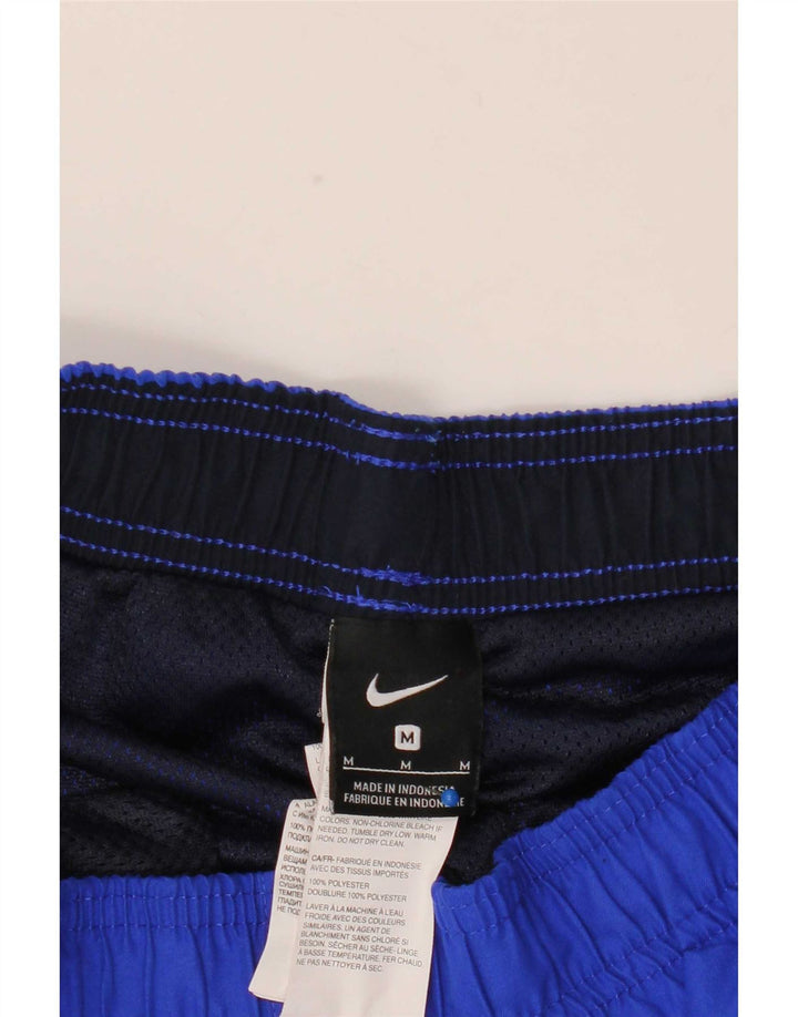 Shorts esportivos masculinos Nike médio azul poliéster