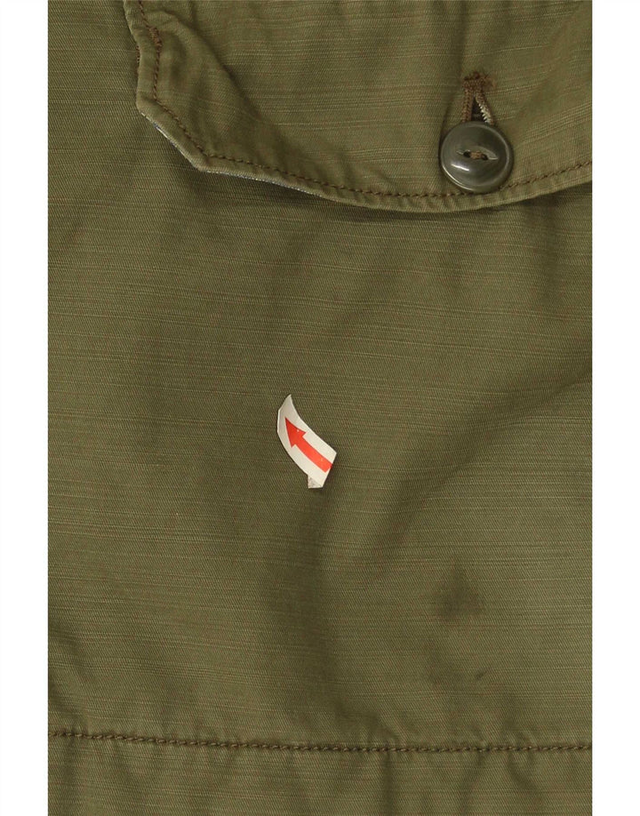 Jaqueta utilitária masculina Levi's UK 42 XL algodão cáqui
