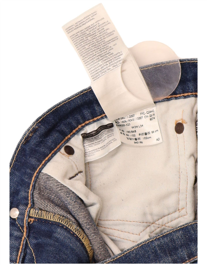 Calça Jeans Levis 511 Slim Masculina W34 L30 Azul Algodão