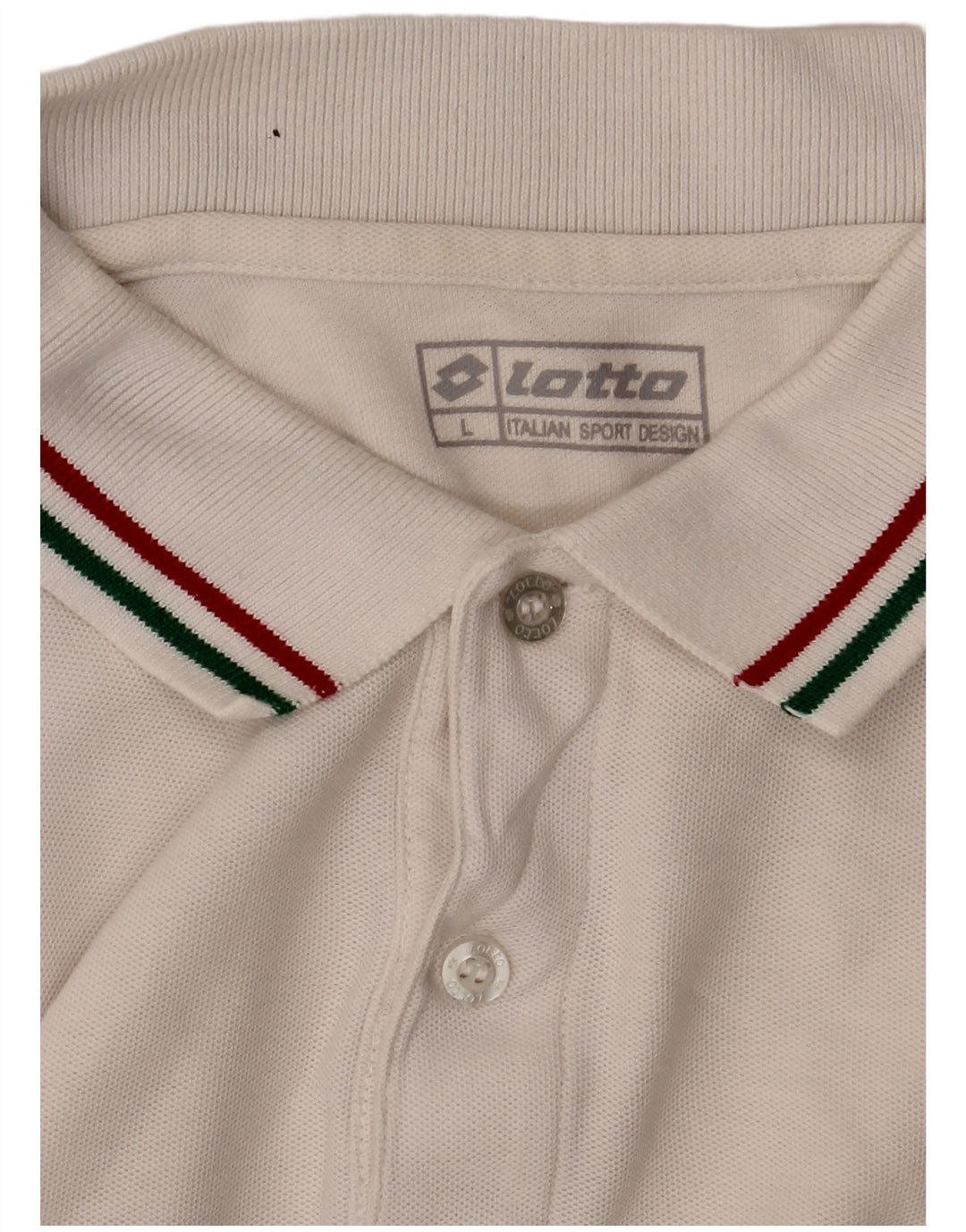 Camisa polo masculina Lotto grande branca