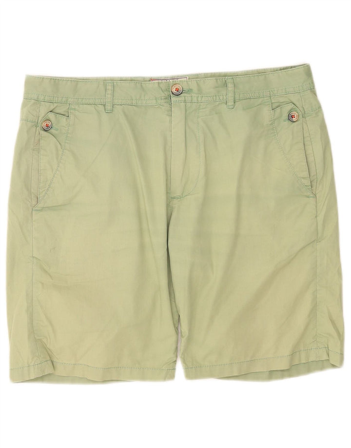 Zara Mens Chino Shorts EU 40 Médio W31 Verde