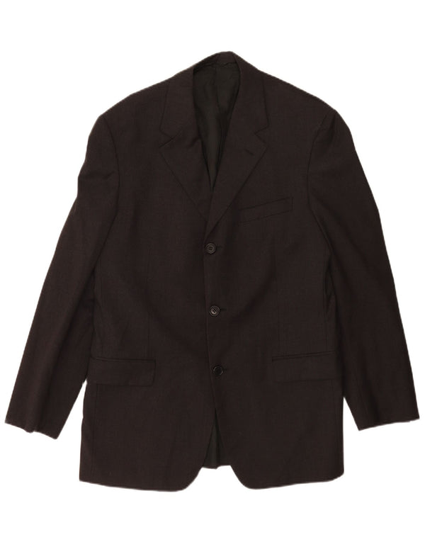 Jaqueta Blazer Masculina Cerruti 1881 com 3 Botões IT 50 Lã Preta Grande