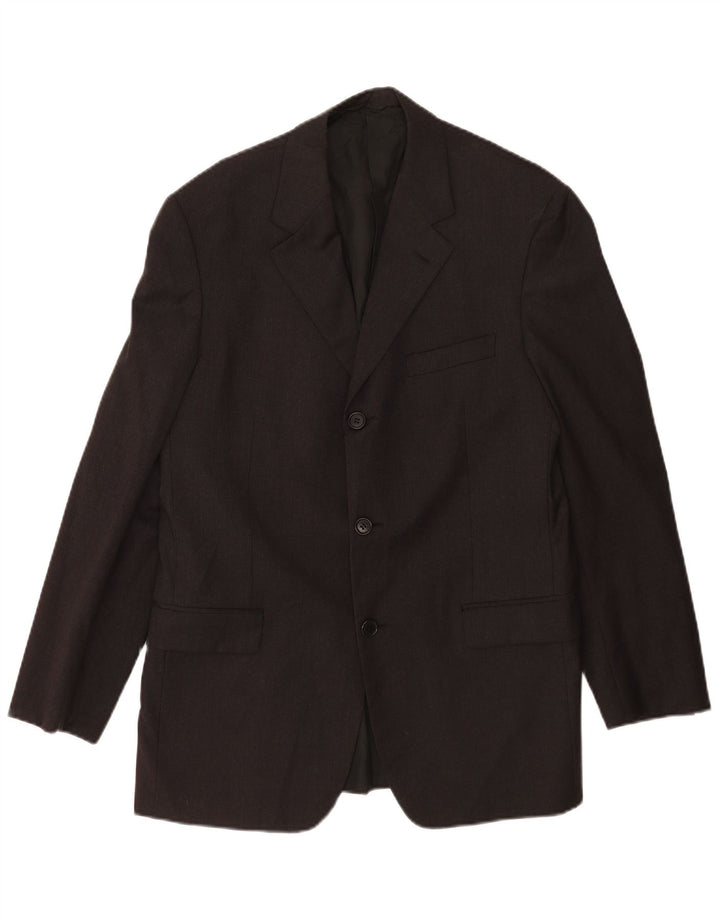 Jaqueta Blazer Masculina Cerruti 1881 com 3 Botões IT 50 Lã Preta Grande