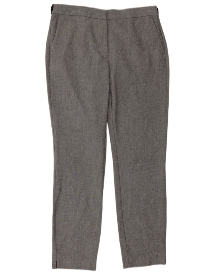 Calça Chino Cônica Feminina Zara Médio W30 L28 Poliéster Xadrez Cinza