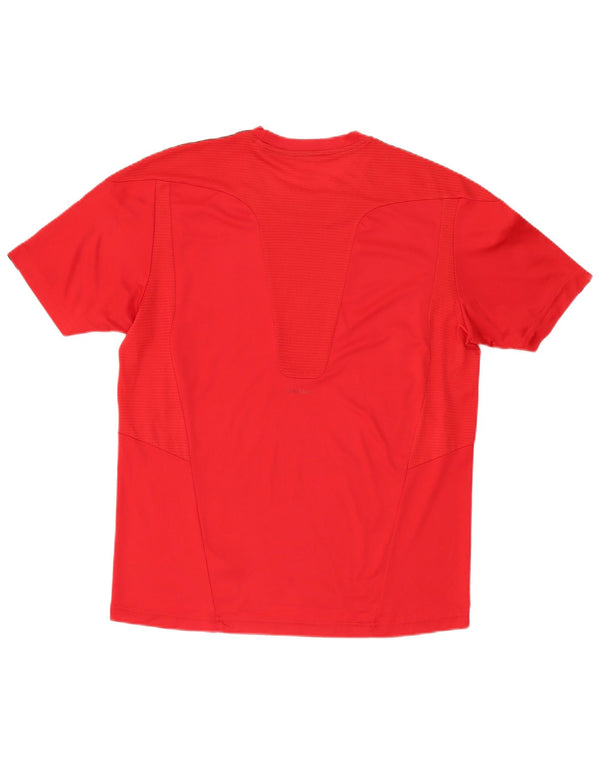 Adidas Mens 3D Arc T-Shirt Top Grande Poliéster Vermelho