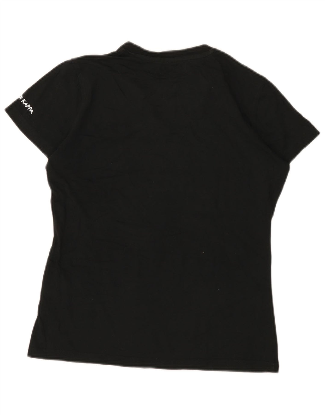 Camiseta feminina Kappa UK 12 algodão preto médio