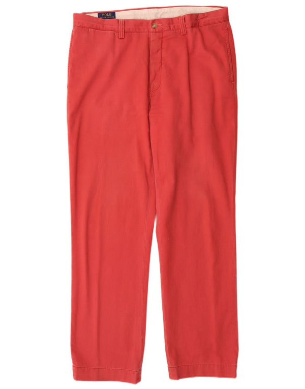 Calça Chino Polo Ralph Lauren Masculina Classic Fit Straight W35 L32 Rosa