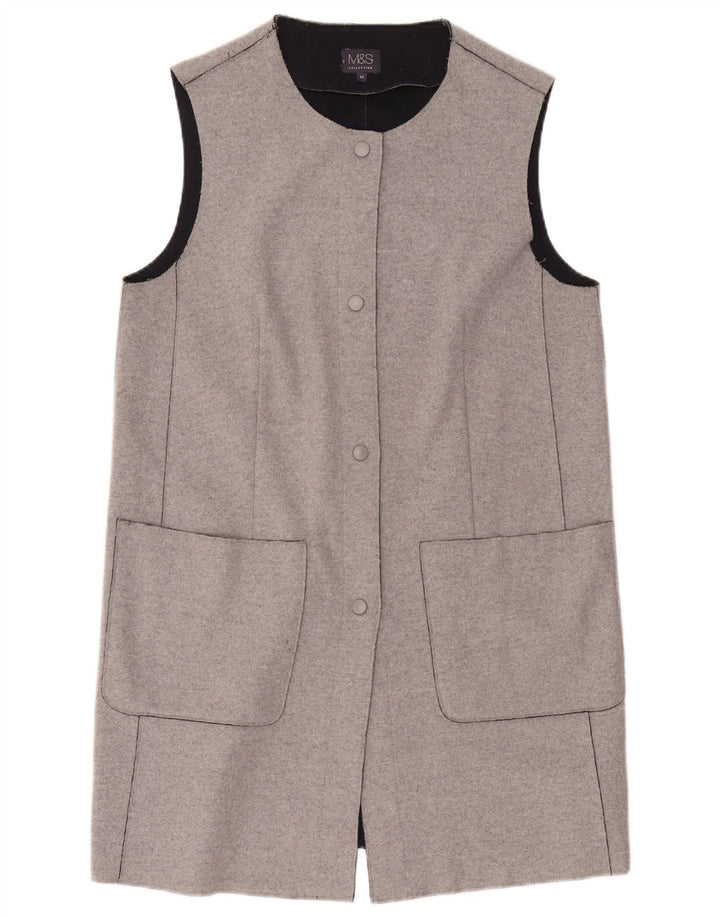 Suéter cardigã feminino Longline Marks & Spencer Reino Unido 14 cinza médio