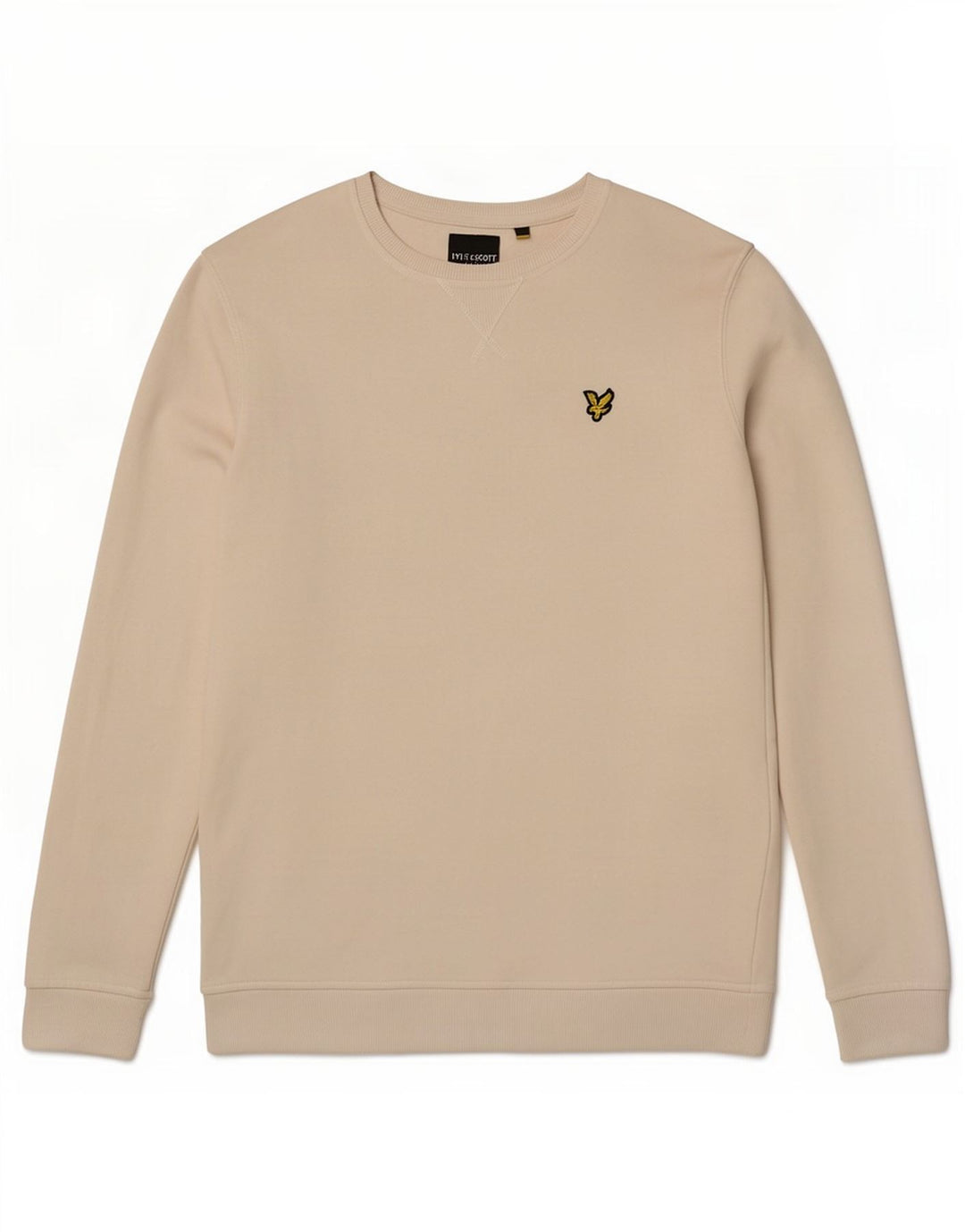 Lyle & Scott moletom masculino jumper médio algodão branco