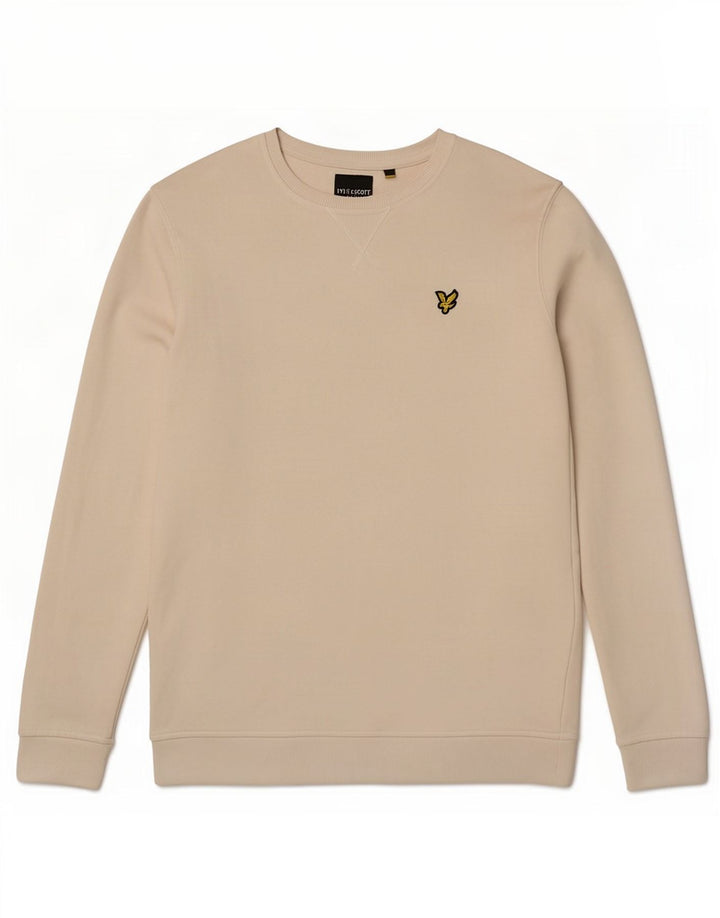 Lyle & Scott moletom masculino jumper médio algodão branco