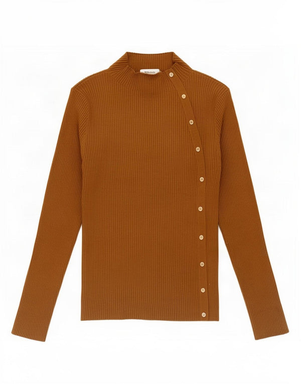 Top feminino Zara de manga comprida UK 14 grande viscose cáqui