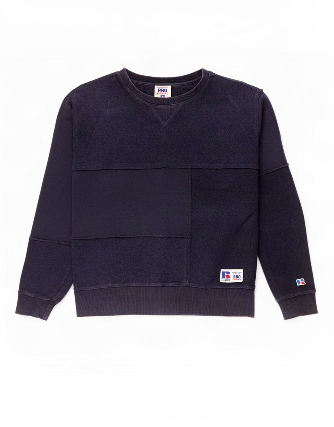 Russell Athletic Mens moletom jumper médio algodão azul marinho