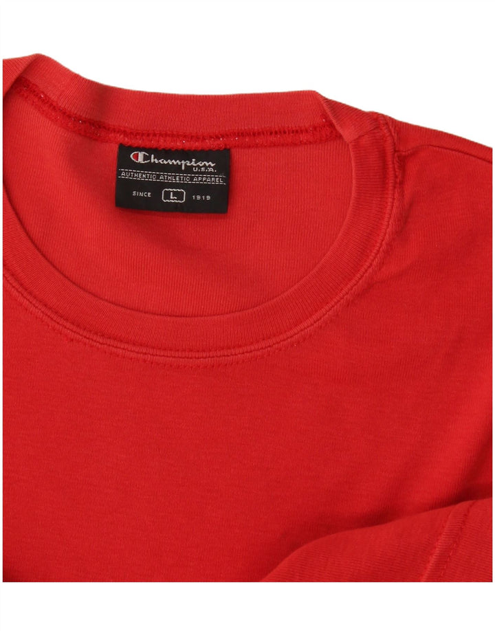 Camiseta feminina Champion UK 14 grande vermelha