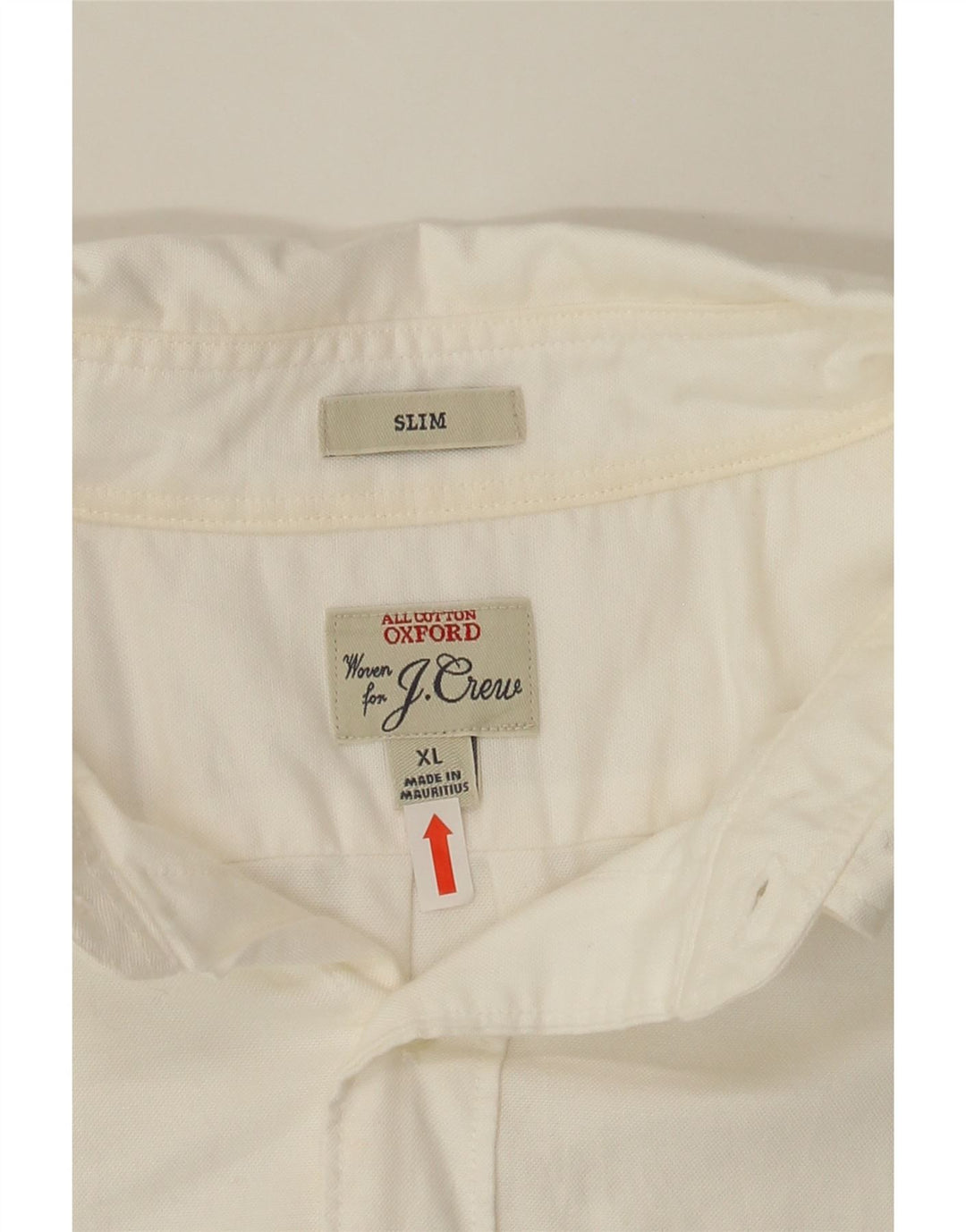 J. CREW Mens Slim Shirt XL White Cotton Vintage J. Crew and Second-Hand J. Crew from Messina Hembry 