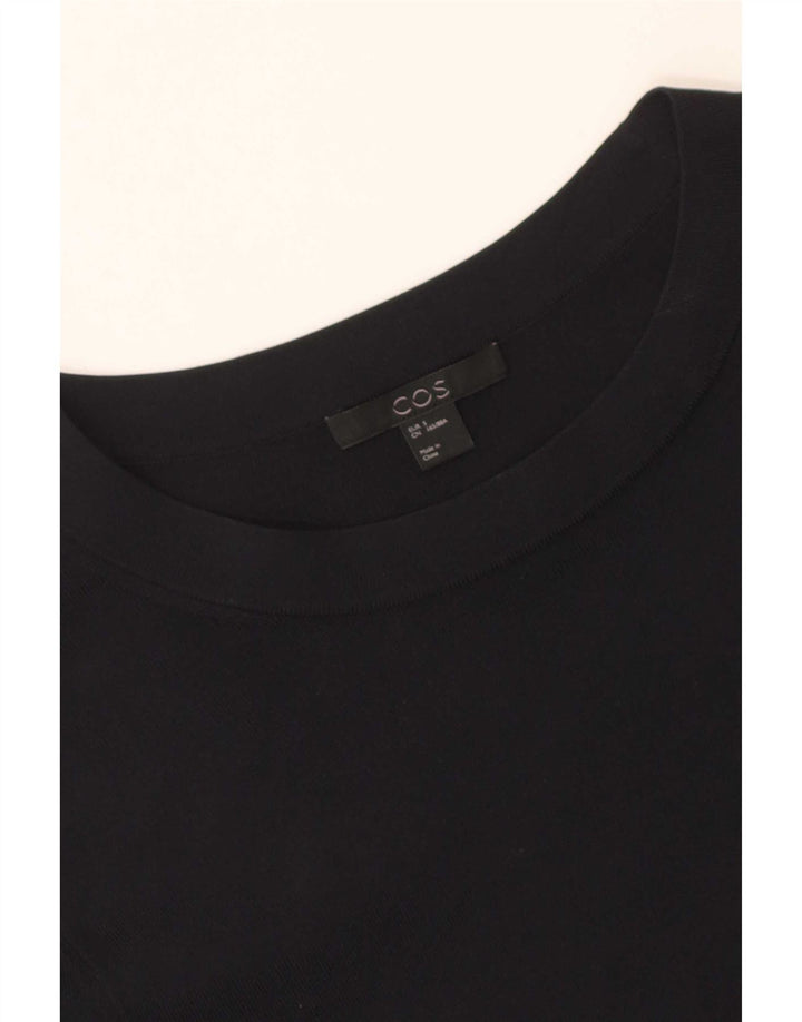Vestido feminino Cos manga 3/4 UK 10 pequeno azul marinho