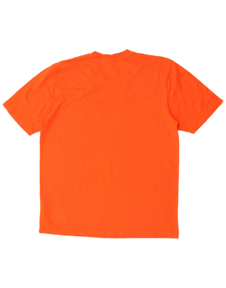 Russell Athletic Camiseta masculina gráfica Top médio algodão laranja