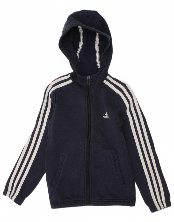 Suéter adidas masculino com capuz e zíper 4-5 anos azul marinho