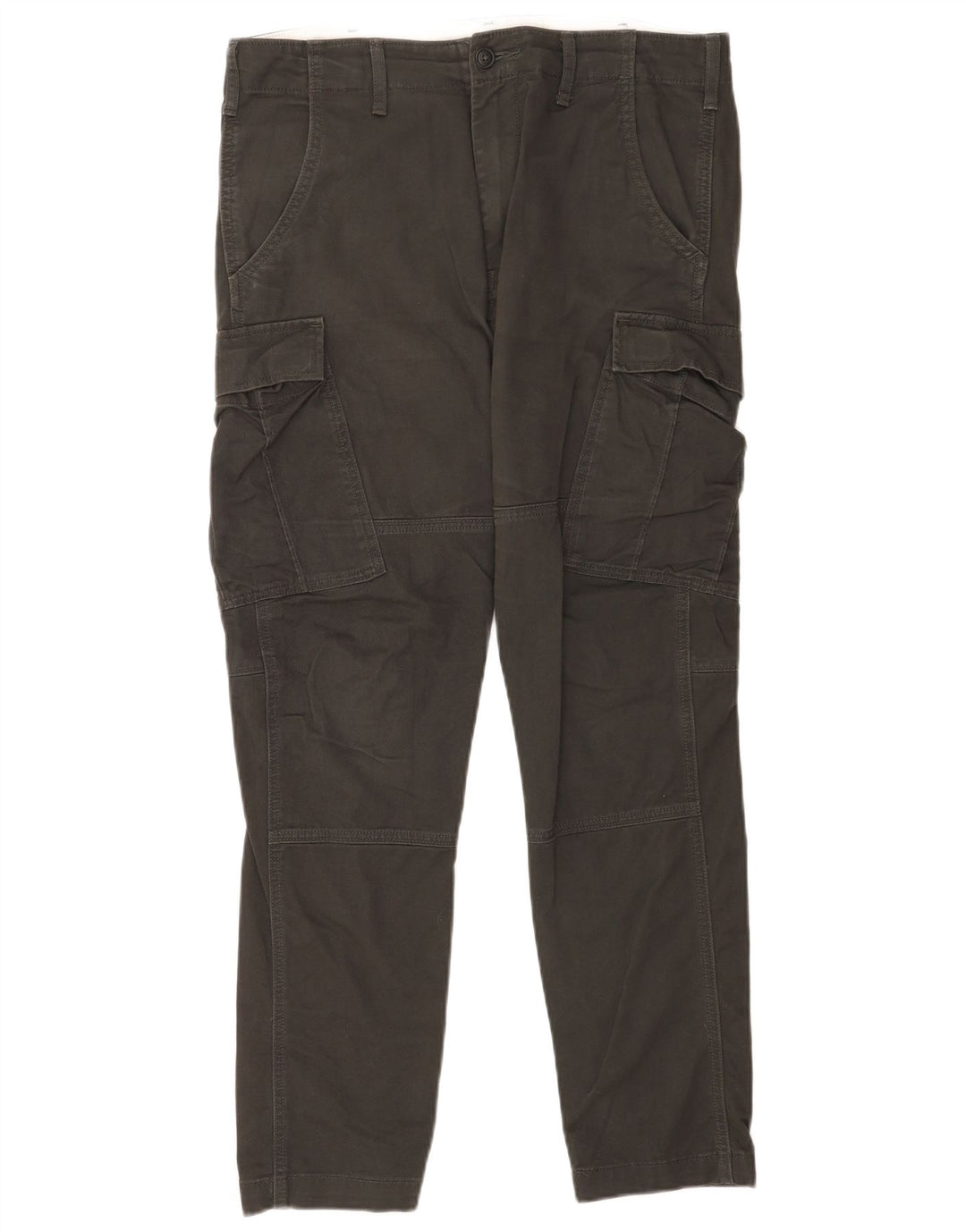 Calça cargo masculina Levi's média W32 L29 algodão cáqui
