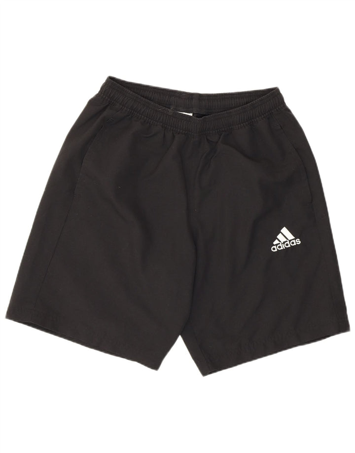 Shorts esportivos masculinos Adidas médio preto