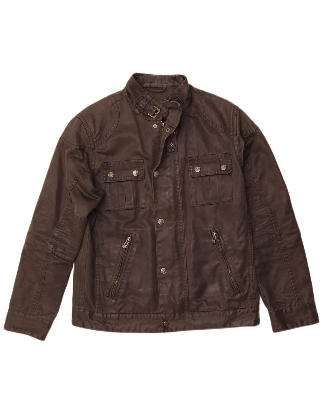 Jaqueta utilitária masculina ENGBERS UK 40 grande algodão preto