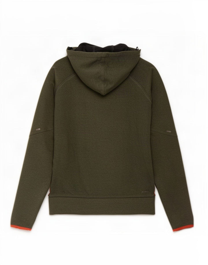 Suéter Reebok Masculino Zip com Capuz Médio Algodão Verde
