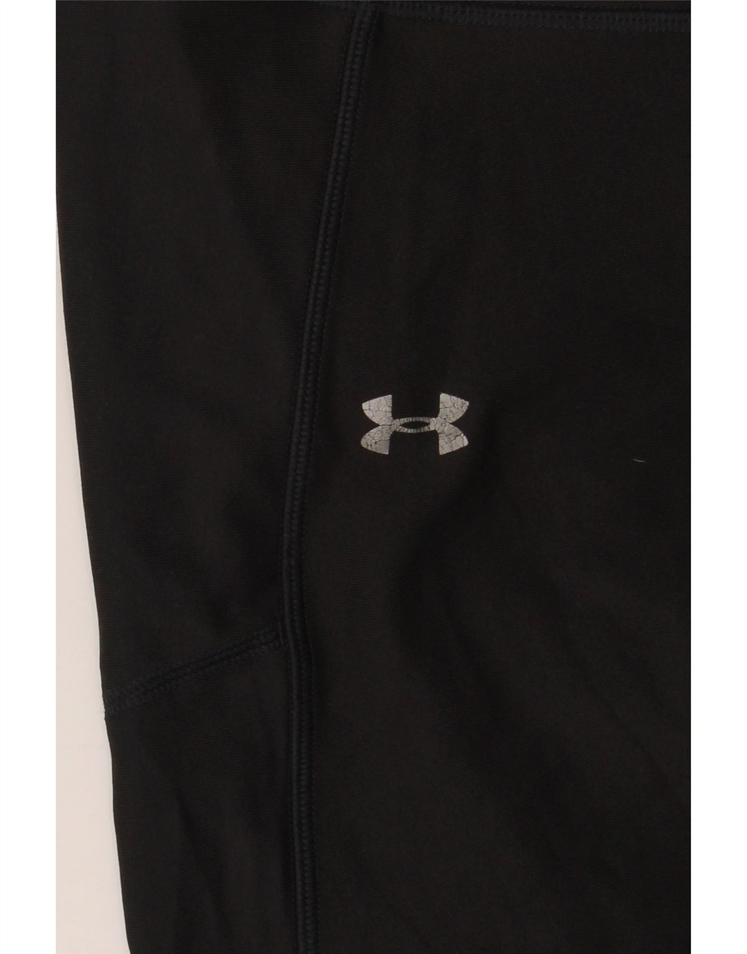 Under Armour Mulheres Capri Leggings UK 14 Grande Preto