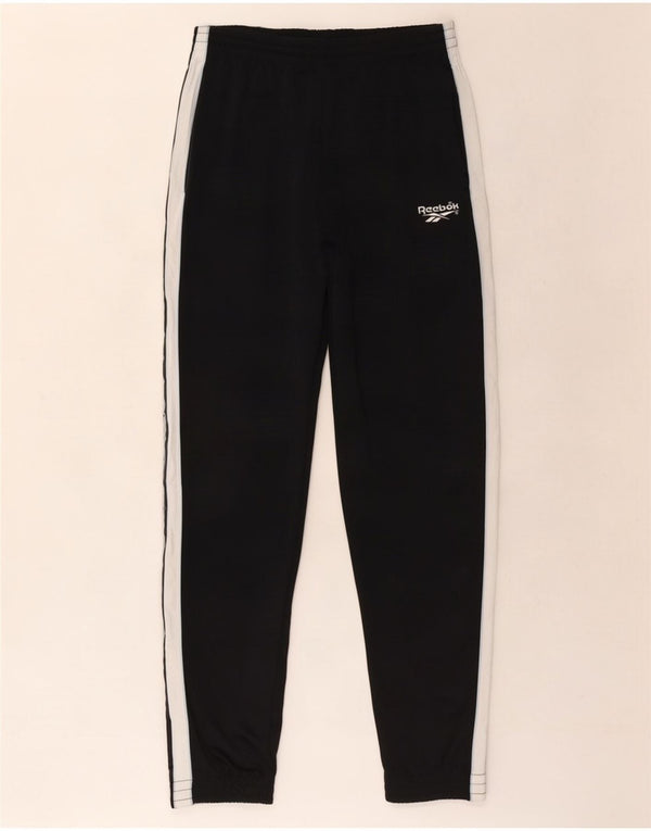Reebok Mens Graphic Tracksuit Trousers Joggers Large Black Colourblock