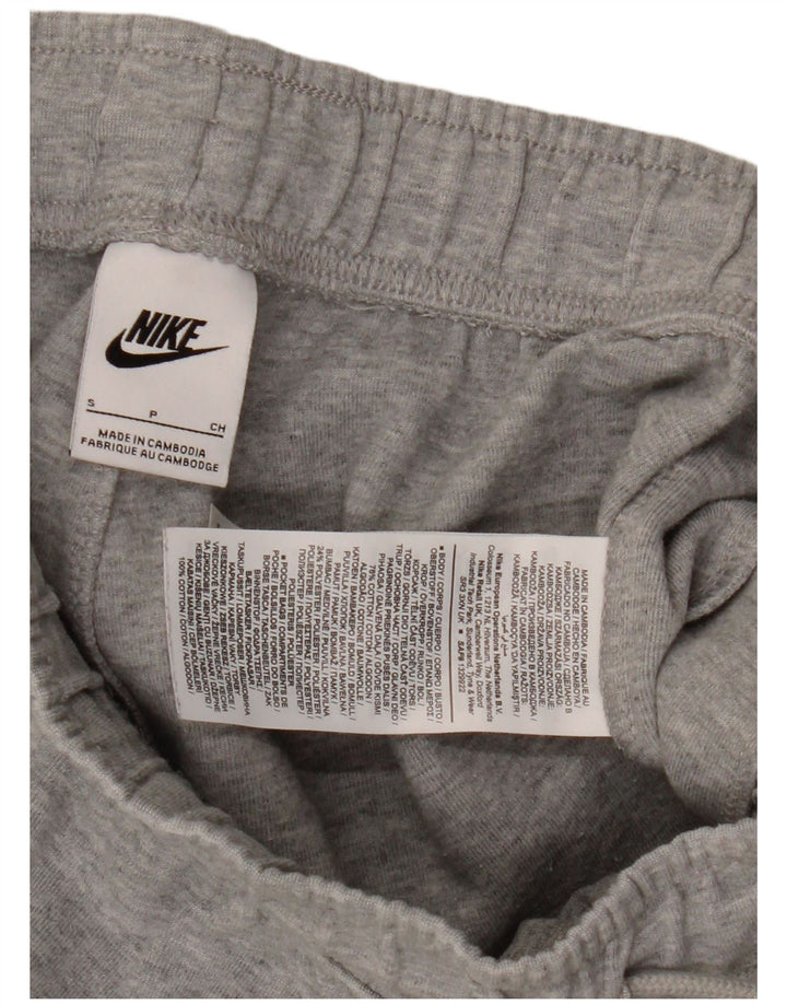 Calça de treino masculina Nike joggers pequeno algodão cinza