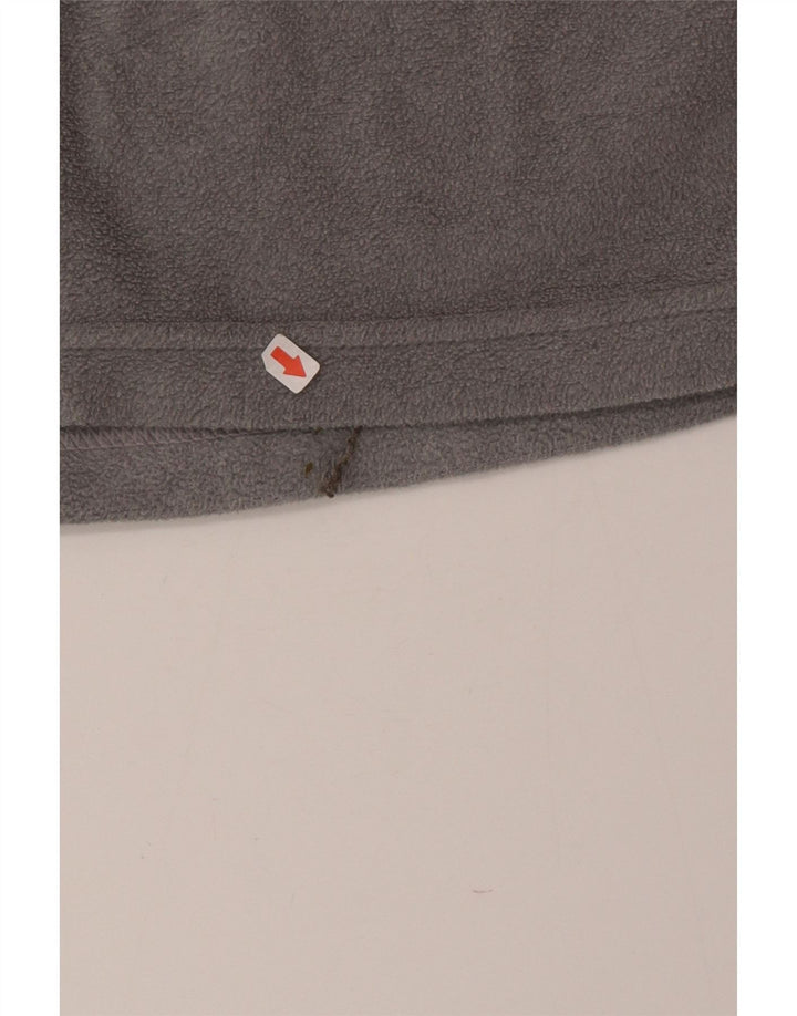 Suéter de lã masculino Invicta com zíper e gola grande poliéster cinza