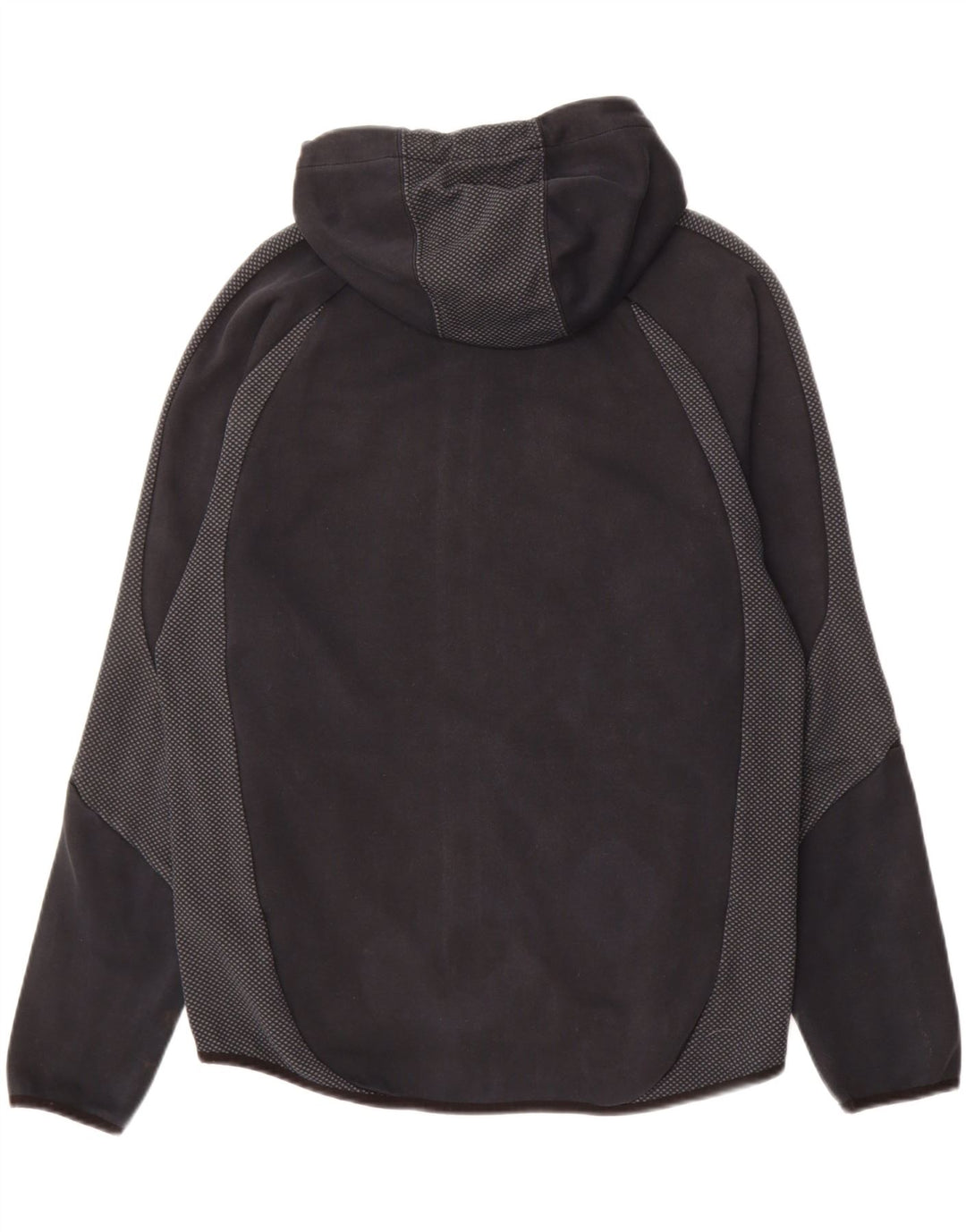 PUMA Mens Zip Hoodie Sweater Large Black Colourblock Cotton Vintage Puma and Second-Hand Puma from Messina Hembry 