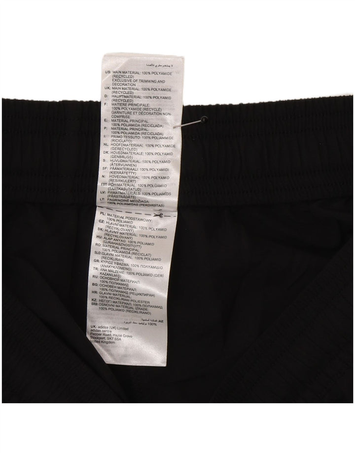 Shorts esportivos gráficos masculinos Adidas médio preto poliéster