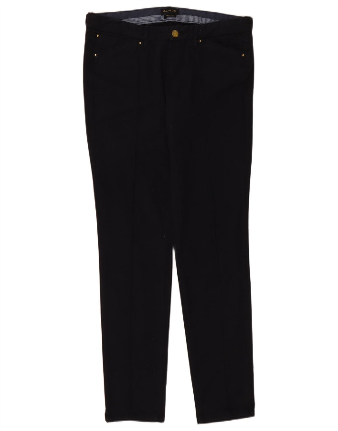 Calça Chino Slim Feminina Massimo Dutti EU 40 Médio W30 L31 Azul Marinho