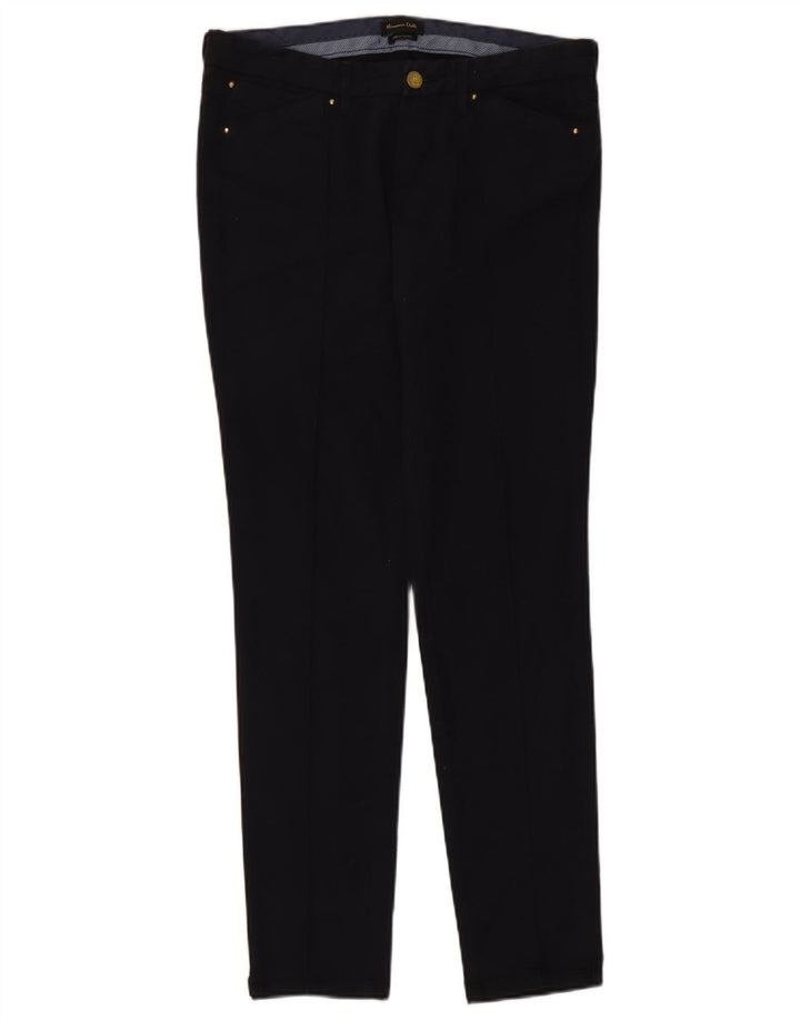 Calça Chino Slim Feminina Massimo Dutti EU 40 Médio W30 L31 Azul Marinho