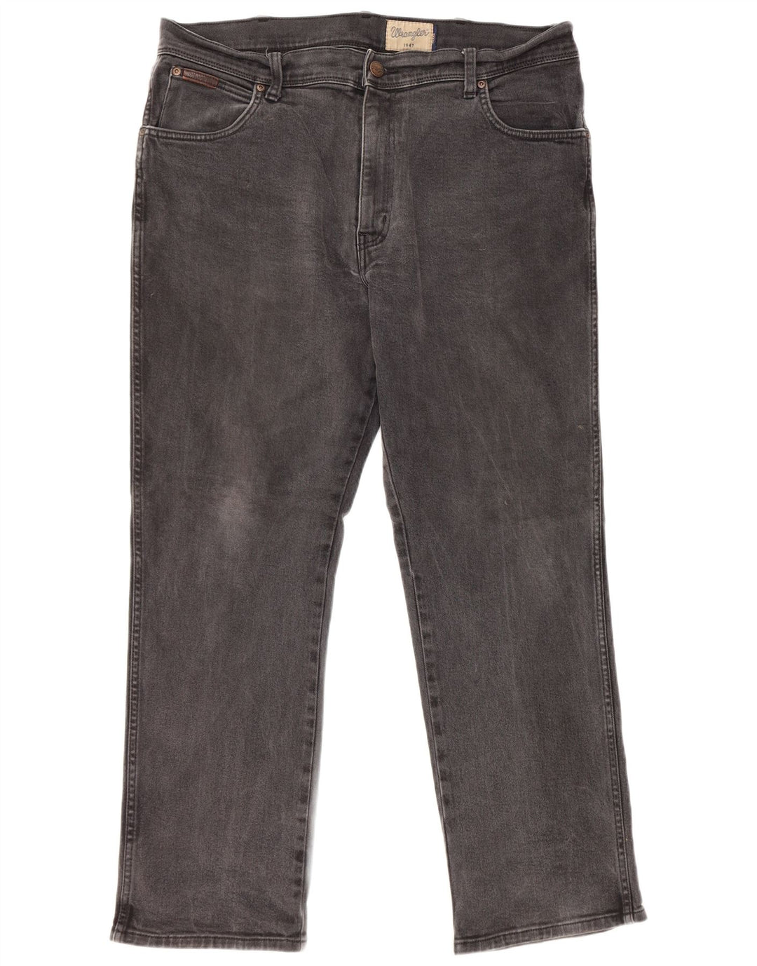 WRANGLER Masculino Texas Straight Jeans W38 L30 Algodão Preto