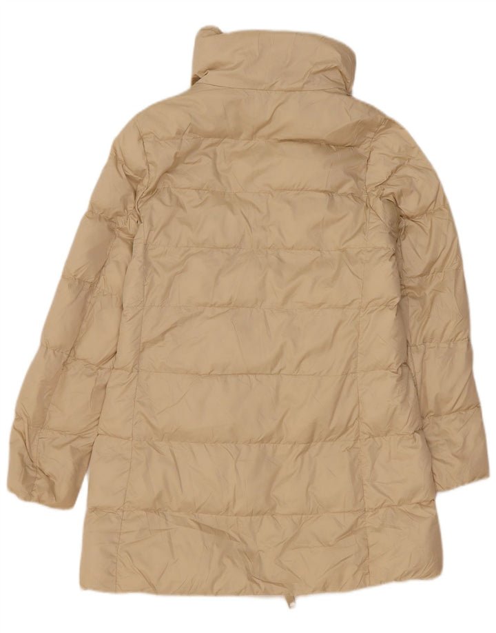 Casaco acolchoado feminino Massimo Dutti UK 10 pequeno poliéster branco
