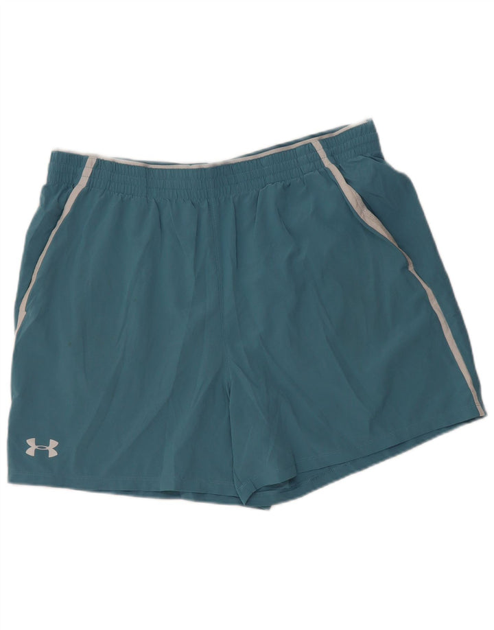 UNDER ARMOUR Mens Sport Shorts XL Azul Colorblock Poliéster