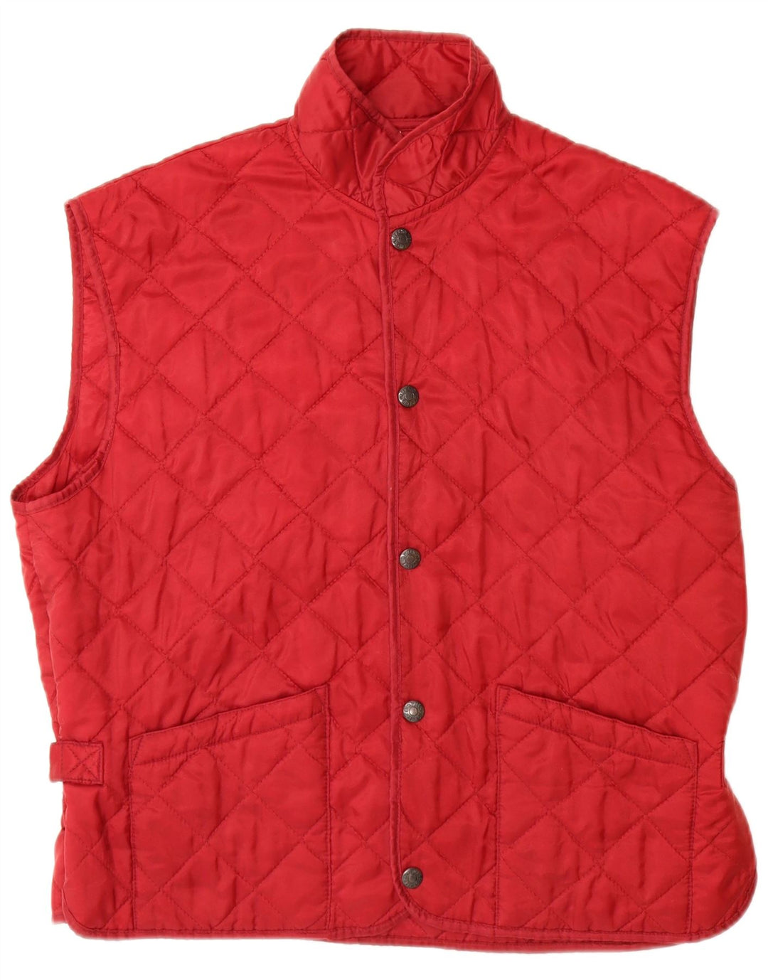 Colete acolchoado masculino VINTAGE UK 38 vermelho médio