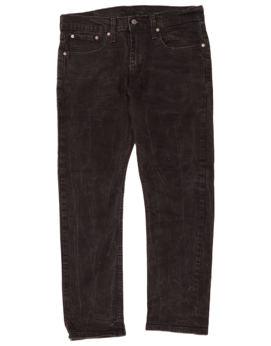 Levi's Masculino 502 Tapered Jeans W32 L27 Algodão Preto
